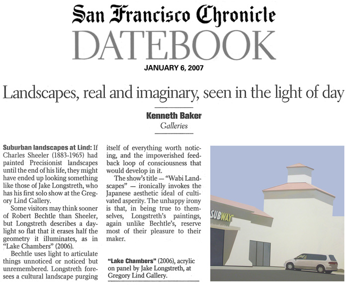 Jake Longstreth reviewed in San Francisco Chronicle